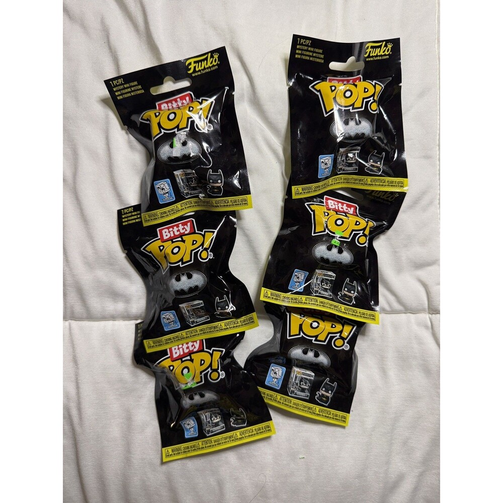 Funko Bitty Pop!: DC Universe Batman Unopened Mystery Packs Lot of 6